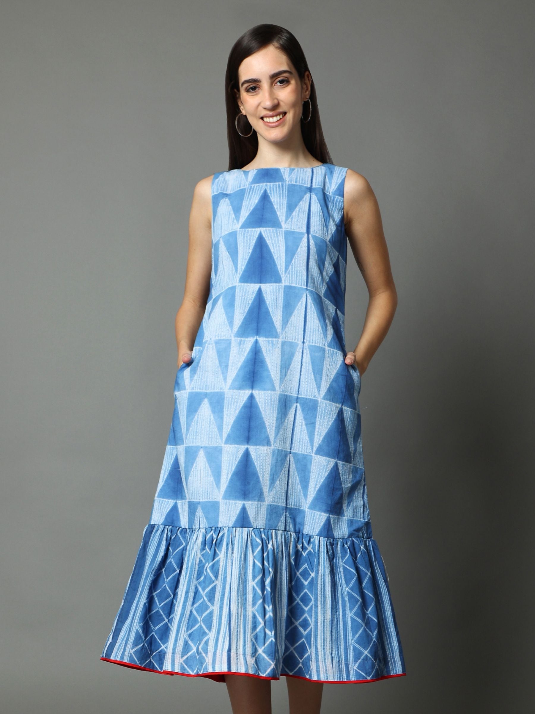 Blue Hills Livik Vol 5 Cambric Cotton Long Frill Gown Kurti Catalog